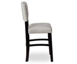 Trevor Dove Gray & Black Faux Leather Upholstered Counter Stool 8 Trevor Dove Gray & Black Faux Leather Upholstered Counter Stool -Home Furniture 810543086 4