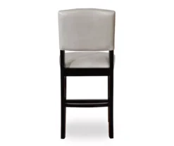 Trevor Dove Gray & Black Faux Leather Upholstered Counter Stool 9 Trevor Dove Gray & Black Faux Leather Upholstered Counter Stool -Home Furniture 810543086 5