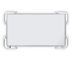 Hampton Silver 2-Shelf Rolling Steel Bar Cart -Home Furniture 810543098 5