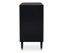 Urban Fresh Black & Gold 6-Drawer Textured Geometric Dresser -Home Furniture 810543103 4