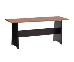 Atrium Black & Pecan 3-Piece Wooden Breakfast Nook Set -Home Furniture 810543121 A0 2