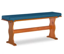 Morgan Vintage Blue 4-Piece Polyester Nook Cushion Set 8 Morgan Vintage Blue 4-Piece Polyester Nook Cushion Set -Home Furniture 810543123 5