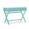 Kari Turquoise Lift-Top Campaign Desk 2 Kari Turquoise Lift-Top Campaign Desk -Home Furniture 810543172 1