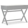 Kari White Lift-Top Campaign Desk -Home Furniture 810543181 1