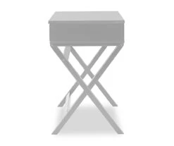 Kari White Lift-Top Campaign Desk -Home Furniture 810543181 4