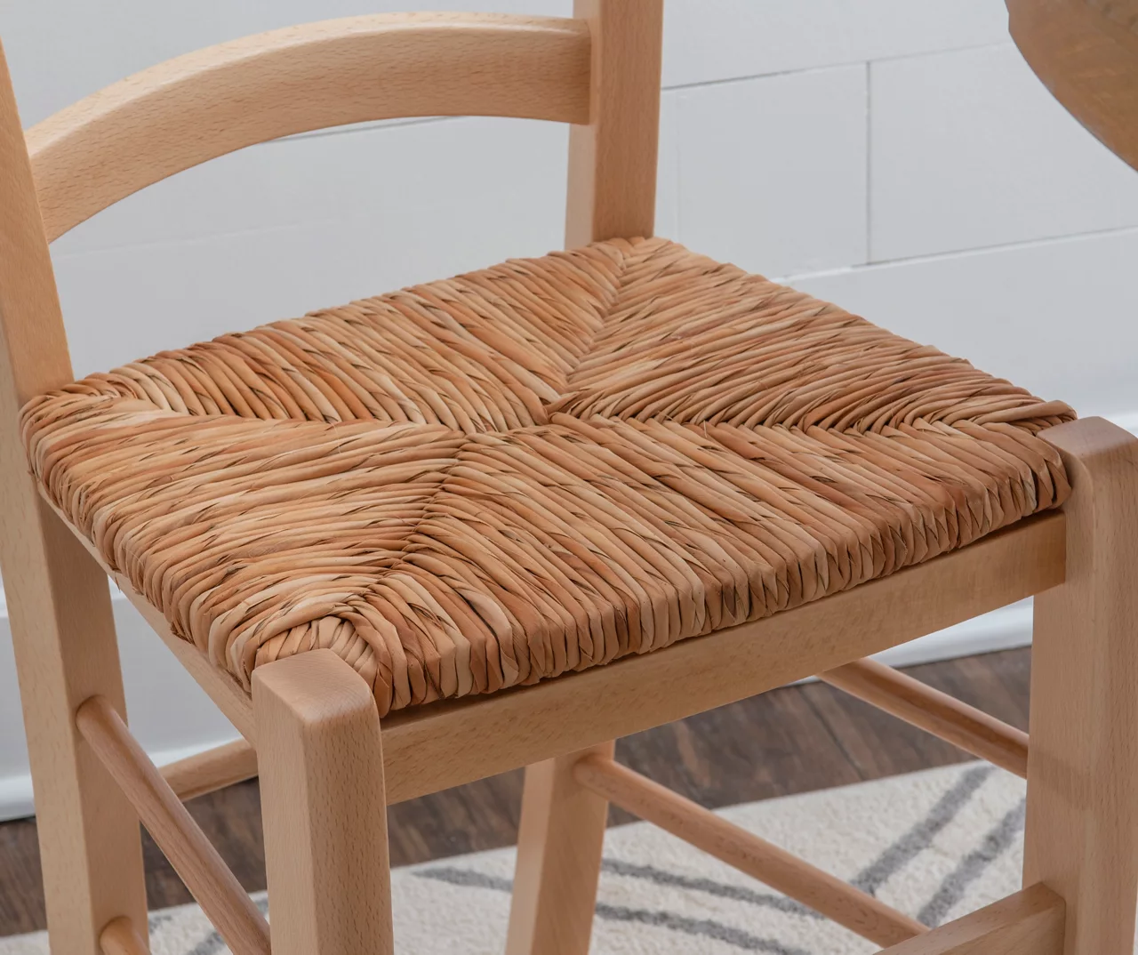 Bordeaux Natural Handwoven Ladder Back Side Chairs, 2-Pack 6 Bordeaux Natural Handwoven Ladder Back Side Chairs, 2-Pack - Image 4