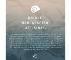 Globa Designs White & Gold Capiz Mosaic Beehive Accent Table -Home Furniture 810543194 M0 5