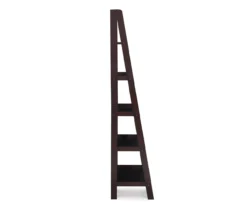 Boston Espresso 5-Shelf Wooden Ladder Bookcase 15 Boston Espresso 5-Shelf Wooden Ladder Bookcase -Home Furniture 810543223 A0 2