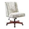 Austin Brown Linen Cow Print Office Chair -Home Furniture 810543224 A0 1