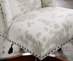 Austin Brown Linen Cow Print Office Chair 15 Austin Brown Linen Cow Print Office Chair -Home Furniture 810543224 A8 9