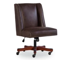 Austin Dark Walnut Upholstered Office Chair