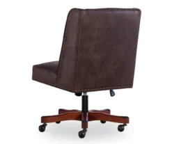 Austin Dark Walnut Upholstered Office Chair -Home Furniture 810543233 A2 4