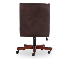 Austin Dark Walnut Upholstered Office Chair -Home Furniture 810543233 A2 5