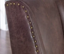 Austin Dark Walnut Upholstered Office Chair -Home Furniture 810543233 A8 7