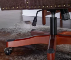 Austin Dark Walnut Upholstered Office Chair -Home Furniture 810543233 A8 8