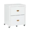 Kari White 2-Drawer Rolling Filing Cabinet -Home Furniture 810543247 1