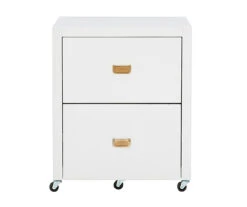 Kari White 2-Drawer Rolling Filing Cabinet -Home Furniture 810543247 3