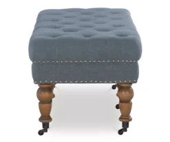 Claire Linen Upholstered Rolling Bench 15 Claire Linen Upholstered Rolling Bench -Home Furniture 810543278 4
