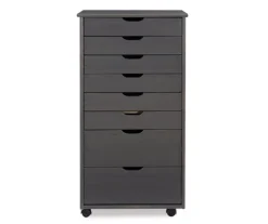 Craft Mate Gray Wood 8-Drawer Rolling Storage Cart -Home Furniture 810543293 3