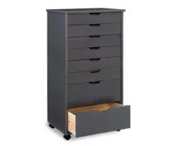 Craft Mate Gray Wood 8-Drawer Rolling Storage Cart -Home Furniture 810543293 5