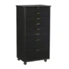 Craft Mate Black Wood 8-Drawer Rolling Storage Cart 2 Craft Mate Black Wood 8-Drawer Rolling Storage Cart -Home Furniture 810543294 1