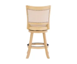 Graham Light Gray Padded Swivel Counter Stool -Home Furniture 810543337 A0 5