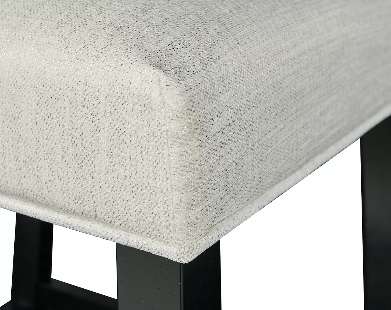 Blaire White Glitz Nailhead Bar Stool 6 Blaire White Glitz Nailhead Bar Stool - Image 4