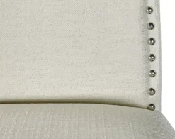 Blaire White Glitz Nailhead Bar Stool 13 Blaire White Glitz Nailhead Bar Stool -Home Furniture 810543340 4