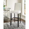 Blaire White Glitz Nailhead Bar Stool -Home Furniture 810543340 B0