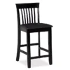 Kane Black Upholstered Vinyl Padded Craftsman Counter Stool -Home Furniture 810543342 1