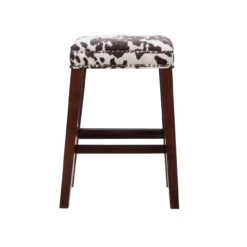 Baldwin Brown Cow Print Nailhead Bar Stool 11 Baldwin Brown Cow Print Nailhead Bar Stool -Home Furniture 810543359 4
