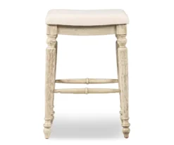 Bristol Whitewash Backless Bar Stool -Home Furniture 810543397 3