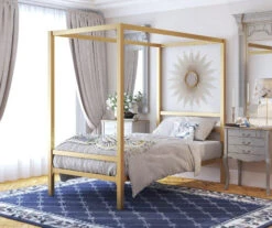 DHP Cara Metal Canopy Bed -Home Furniture 810543729 6