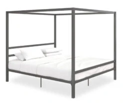 DHP Cara Metal Canopy Bed -Home Furniture 810543771 4