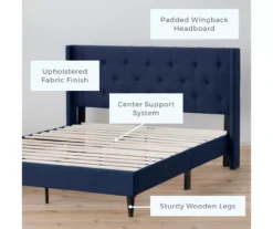 Brookside Isabelle Upholstered Wingback Bed 38 Brookside Isabelle Upholstered Wingback Bed -Home Furniture 810547602 810547606 810547614 810547610 2