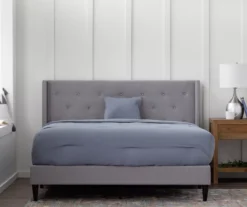 Brookside Isabelle Upholstered Wingback Bed