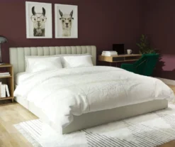 Brittany Gray Upholstered King Storage Bed -Home Furniture 810548782 3