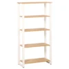 Dorm Essentials Oak & White 4-Shelf Bookcase -Home Furniture 810559115 1