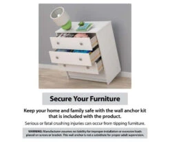 Ivory Oak 3-Door Storage Wardrobe -Home Furniture 810561398 6