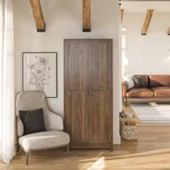 Seven Hills Columbia Walnut 2-Door Storage Cabinet 14 Seven Hills Columbia Walnut 2-Door Storage Cabinet -Home Furniture 810563167 61