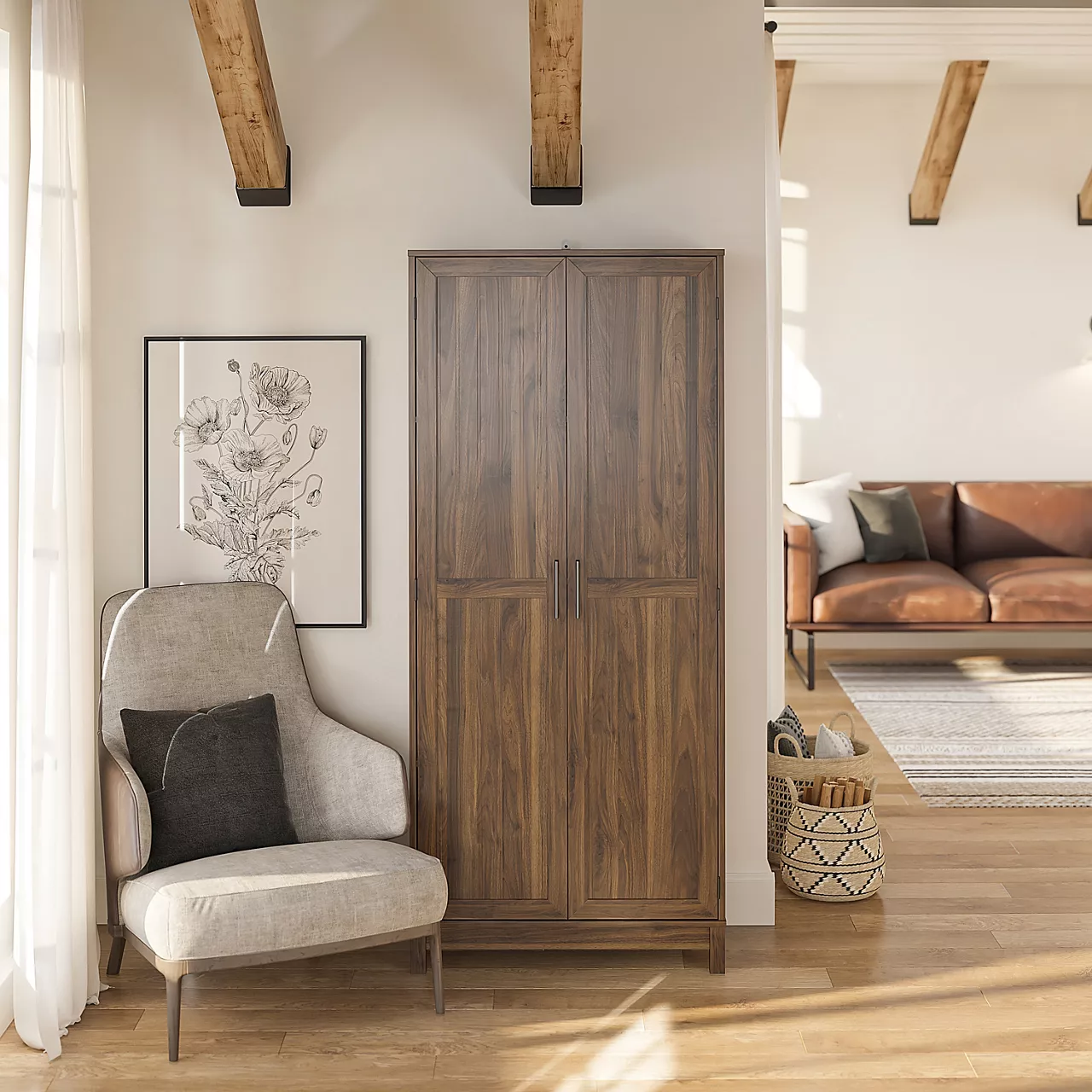 Seven Hills Columbia Walnut 2-Door Storage Cabinet 7 Seven Hills Columbia Walnut 2-Door Storage Cabinet - Image 5