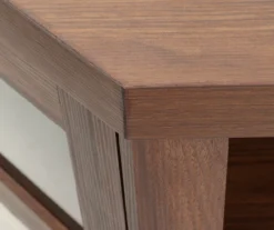 48" Brown Corner Electric Fireplace Console 8 48" Brown Corner Electric Fireplace Console -Home Furniture 810570725 1