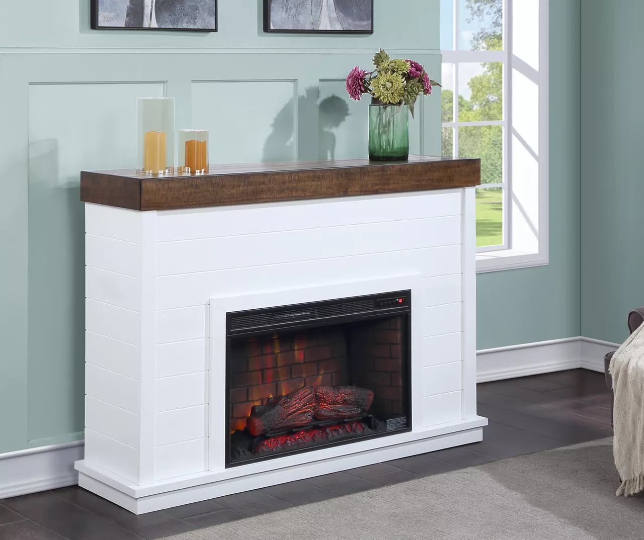 62" Grand Shiplap & Beam Electric Fireplace 6 62" Grand Shiplap & Beam Electric Fireplace - Image 4