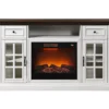 60" White 2-Tone Electric Fireplace Console -Home Furniture 810570730 1