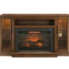 66" Heirloom Cherry Electric Fireplace Console -Home Furniture 810570830 1