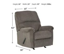 Dorsten Slate Rocker Recliner -Home Furniture 810587469 81