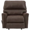 Navi Chestnut Faux Leather Rocker Recliner 1 Navi Chestnut Faux Leather Rocker Recliner -Home Furniture 810587485 3