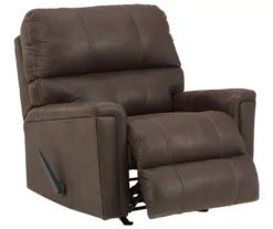 Navi Chestnut Faux Leather Rocker Recliner -Home Furniture 810587485 4
