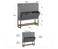 CosmoLiving Brielle Entryway Shoe Storage Cabinet 25 CosmoLiving Brielle Entryway Shoe Storage Cabinet -Home Furniture 810589009 2