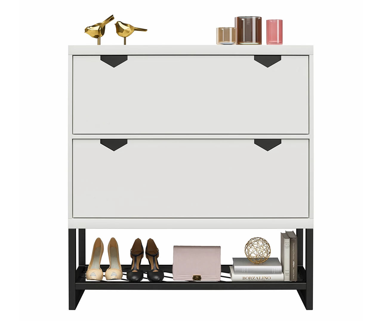 CosmoLiving Brielle Entryway Shoe Storage Cabinet 4 CosmoLiving Brielle Entryway Shoe Storage Cabinet - Image 2